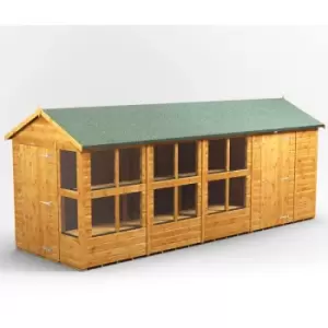 Image of 18x6 Power Apex Potting Shed Combi Building including 4ft Side Store