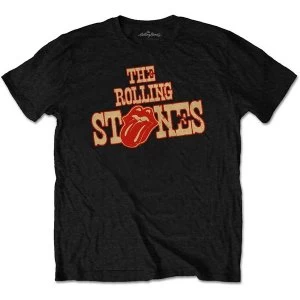 Image of The Rolling Stones - Wild West Logo Unisex Medium T-Shirt - Black