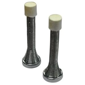 Image of BQ Iron Chrome Effect Door Stop Pack of 2