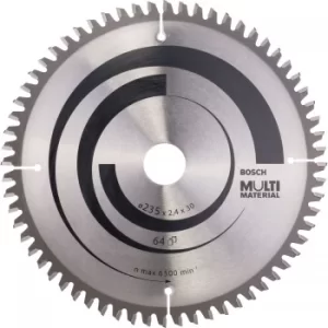 Image of Bosch Multi Material Cutting Saw Blade 235mm 64T 30mm
