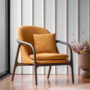Image of Gallery Direct Kadey Armchair Ochre 680X840X830Mm