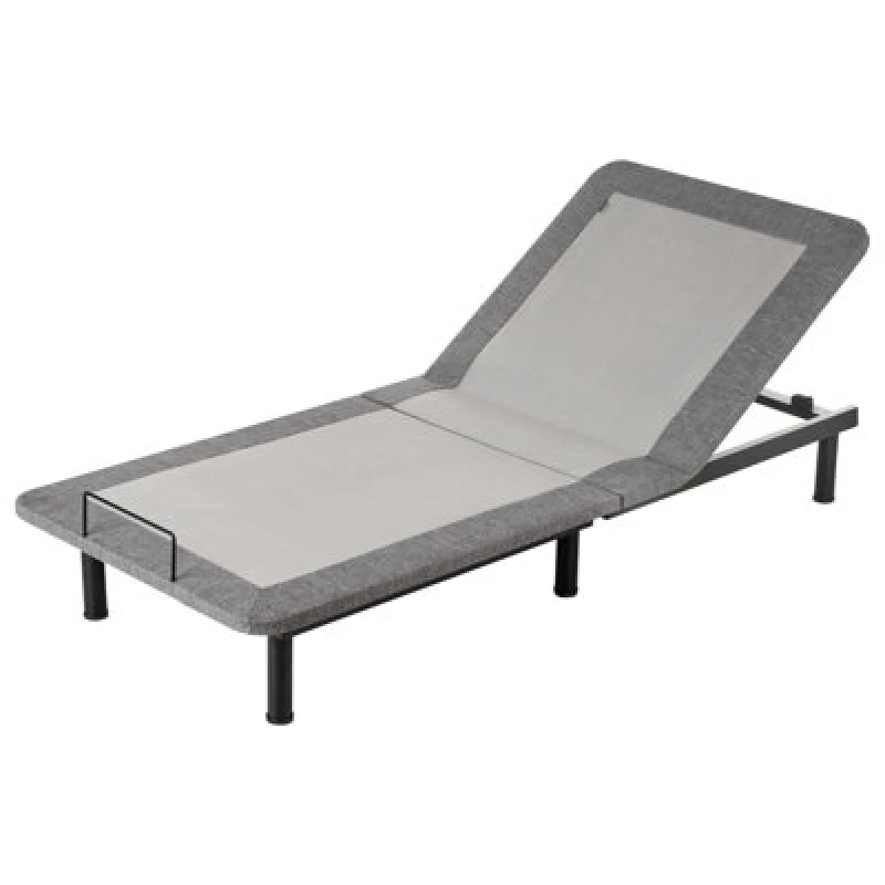 Image of Beliani Electric Adjustable Bed Base Brunoy 80 X 200 Cm (Eu Small Single) Grey
