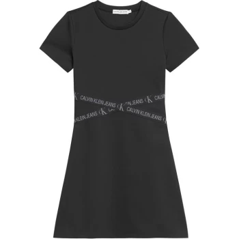 Image of Calvin Klein Tape Dress - Black BEH