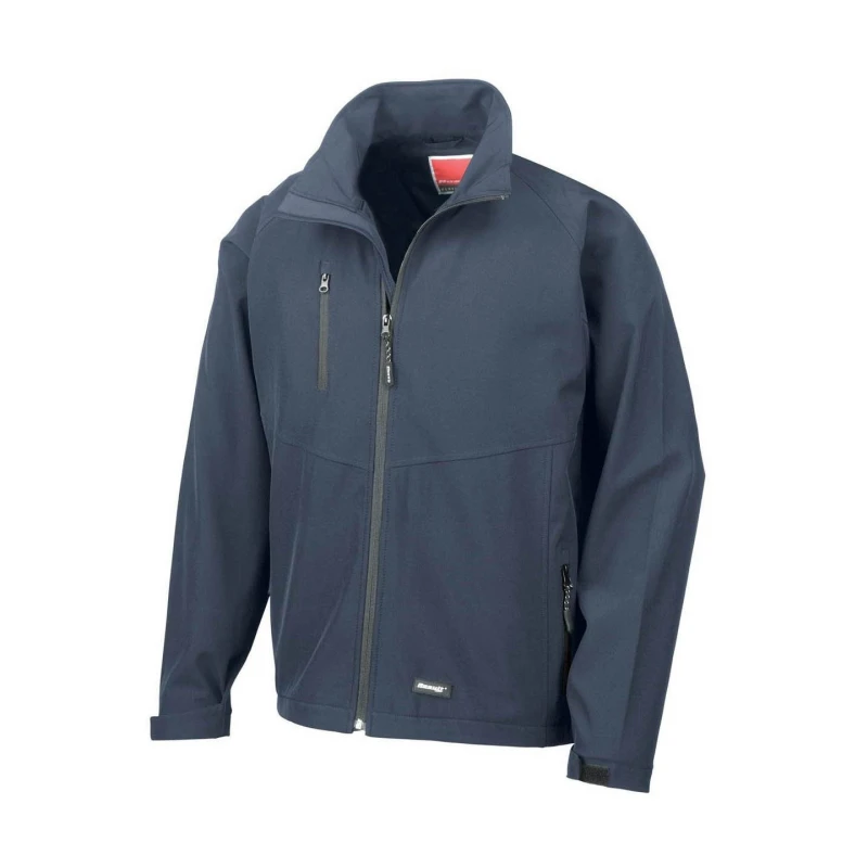 Image of Result Result Men 2 Layer Base Softshell Breathable Wind Resistant Jacket in Navy Size: X-Small Navy XS Male 5055747553598