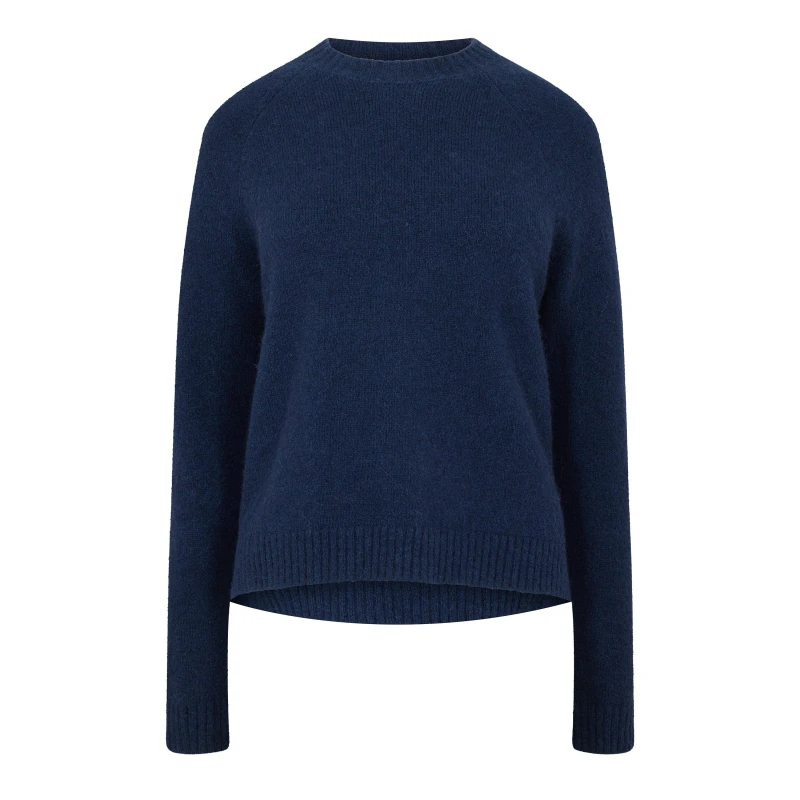 Image of Boss Womens Feskiera Long Sleeve T-Shirt Dark Blue female 6 (XS)