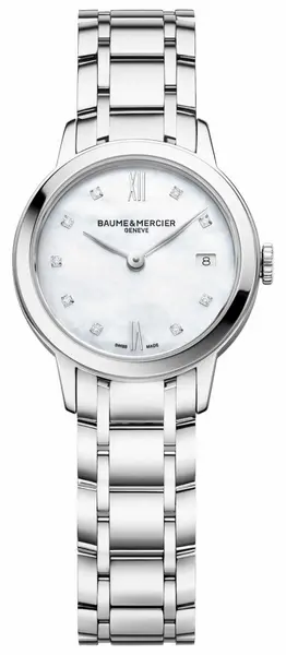 Image of Baume & Mercier M0A10490 Womens Classima Stainless Watch