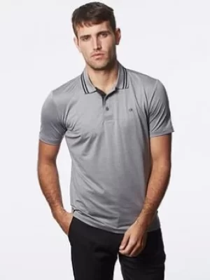 Image of Calvin Klein Golf Madison Tech Polo, Silver, Size L, Men