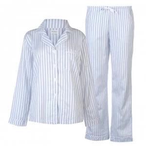 Image of Bedhead Classic Striped Pyjama Set Ladies - 044B Blue 3D St