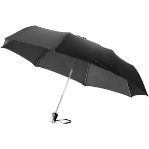 Image of Bullet 21.5" Alex 3-Section Auto Open And Close Umbrella (Pack of 2) (One Size) (Solid Black)