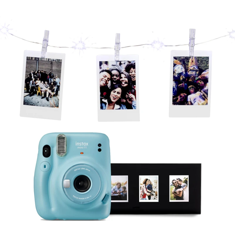 Image of Fujifilm Instax Mini 11 Instant Camera - Sky Blue - Camera + 10 Shot P