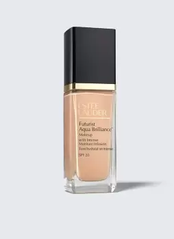 Image of Estee Lauder Futurist Aqua Brilliance Makeup with Intense Moisture Infusion SPF20 - 24 Hour Wear and Hydration In 1N1 Nude