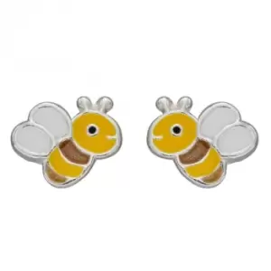 Image of Enamel Bee Stud Earrings A2076