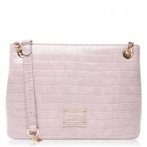 Image of Liu Jo Natural Crocodile Shoulder Bag - Red Sand 6150