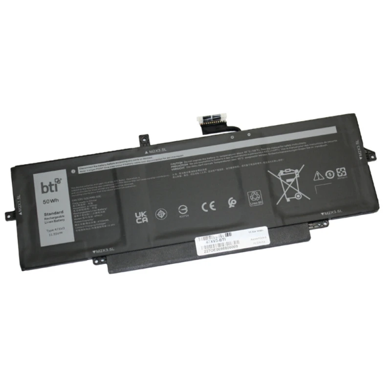 Image of BTI BTI 5Y3T9 compatible 50Wh 4-cell battery for DELL LATITUDE 9330 5Y3T9-BTI