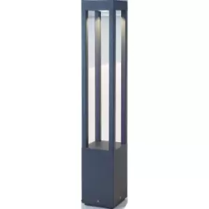 Image of Agra LED Outdoor Bollard Light Dark Grey IP54