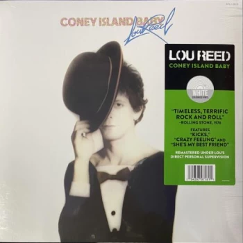 Image of Lou Reed Coney Island Baby - White Vinyl - Sealed 2021 UK vinyl LP 19439797181