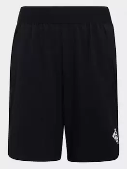 Image of adidas Designed For Sport Aeroready Training Shorts, Blue, Size 9-10 Years