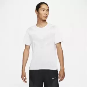 Image of Nike Run Division Mens Short-Sleeve Running Top - White