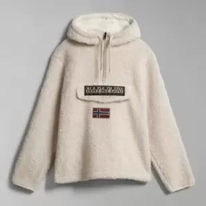 Image of Napapijri Burgee Fleece Half-Zip Hoodie - M