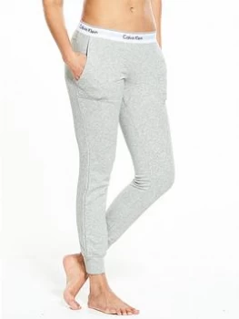 Image of Calvin Klein Modern Cotton Lounge Joggers - Grey, Size L, Women
