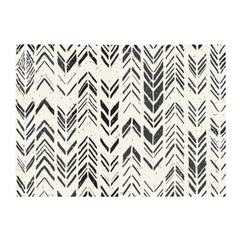 Image of Warren Reed Designer Hand Drawn Chevron Pattern Glass Chopping Board