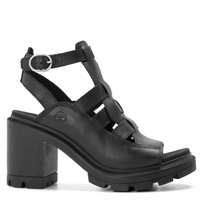 Image of Timberland Womens Fisherman Platform Heeled Sandals Blk Full Grain female 3.5 (36)