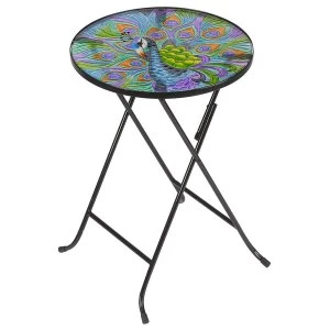 Image of Smart Garden Peacock Glass Folding Table