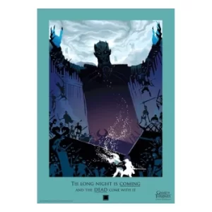 Image of Game of Thrones Art Print Night King Limited Edition 42 x 30 cm