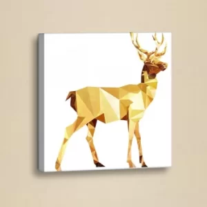 Image of GY002 White Yellow Gold Decorative PU Leather Painting