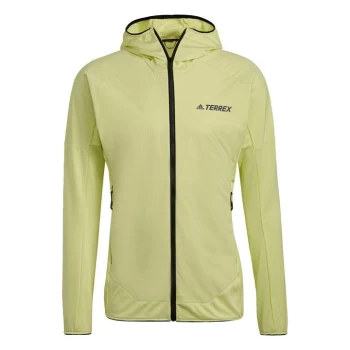 Image of adidas Terrex Skyclimb Fleece Jacket Mens - Pulse Yellow