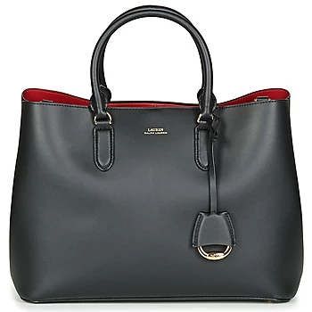 Image of Lauren Ralph Lauren DRYDEN MARCY SATCHEL LARGE womens Handbags in Black - Sizes One size