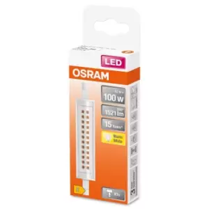 Image of Osram 100W Slim 118Mm R7 LED Bulb - Warm White