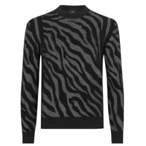 Image of Paul Smith Zebra Knit Jumper - Black