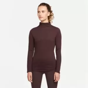 Image of Nike DriFit Rib Top Womens - Brown
