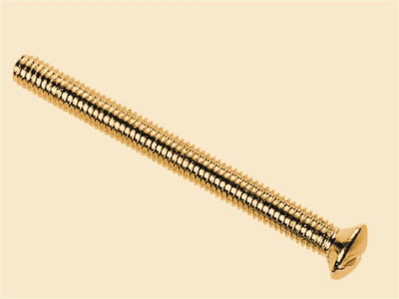 Image of Dencon 1150B10Nb Brass Switch/socket Plate Screws 3.5 X 50mm X10 Dcn1150B10Nb
