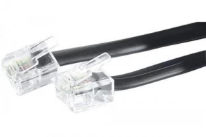 Image of 30m Telephone Rj11 Cable Black