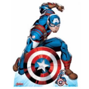 Image of The Avengers Captain America Lifesized Cardboard Cut Out