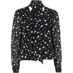 Image of Ted Baker Polka Dot Top - Black
