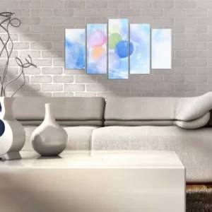 Image of 5PMX-112 Multicolor Decorative MDF Painting (5 Pieces)