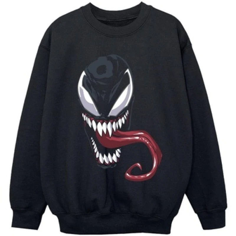 Image of Marvel Venom Face Sweatshirt Black female