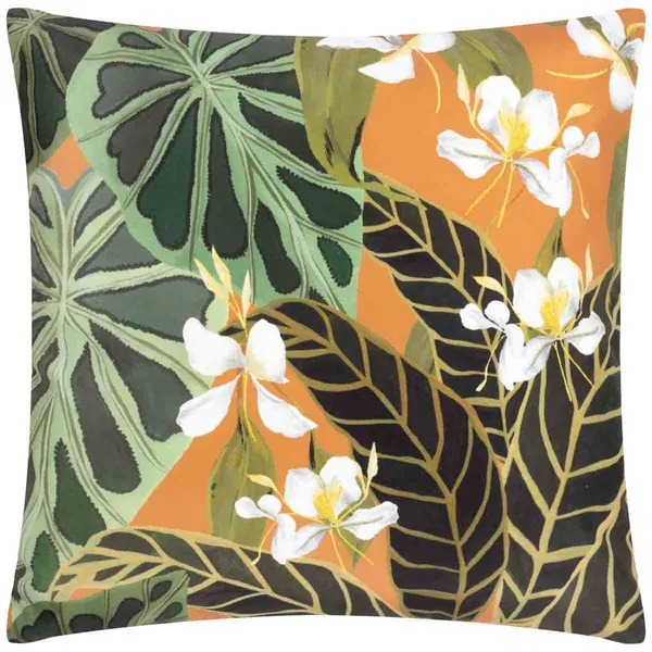 Image of Wylder Kali Leaves Exotic Filled Outdoor Cushion 5025532898784