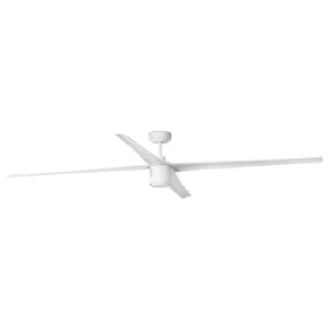 Image of Faro Attos LED Ceiling Fan White 4 Blades 213cm 20W 3000K