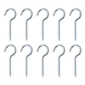 Image of BQ Zinc Effect Metal Cup Hook Pack of 10