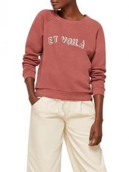 Image of Whistles Et Voila Logo Sweatshirt - Pink