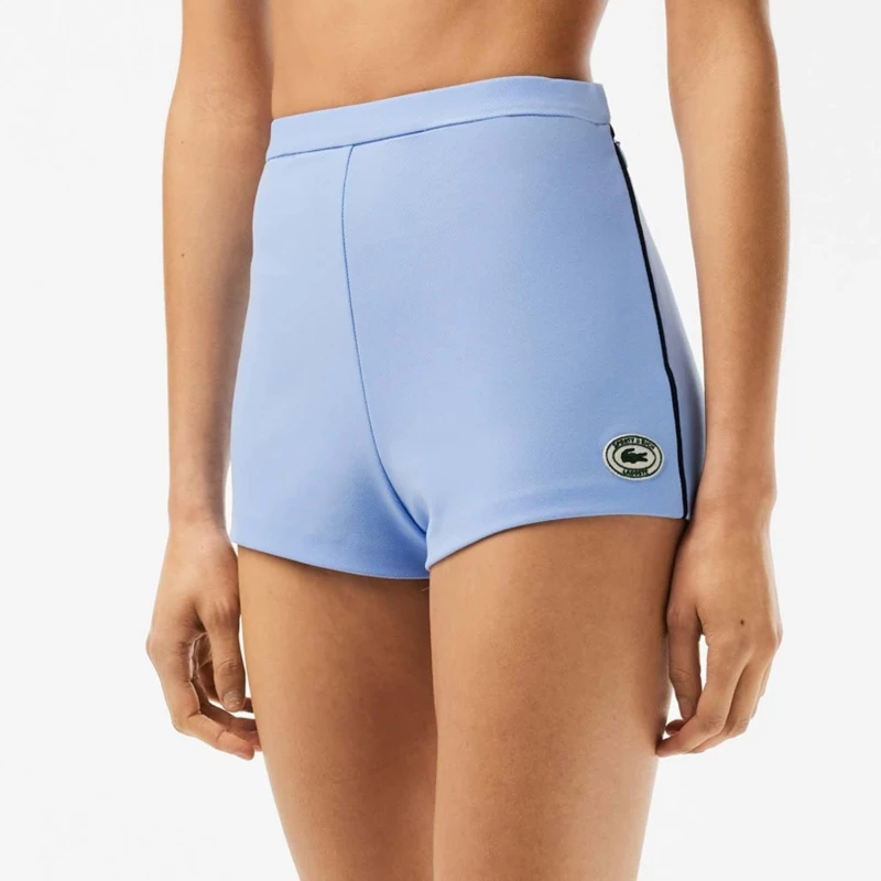 Image of Lacoste Sporty & Rich Shorts - Blue Blue 8