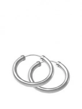 Image of The Love Silver Collection The Love Silver 24Mm Chunky Tube Hoops