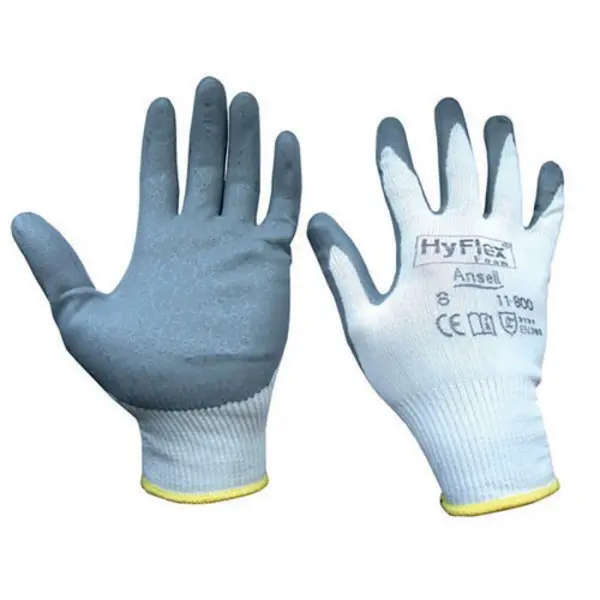 Image of HyFlex Ansell HyflexFoam Gloves (Pack of 12) White L AN11-800NL