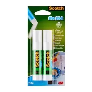 Image of Scotch Permanent Glue Stick 8g Pack 2 7100115379 38781MM