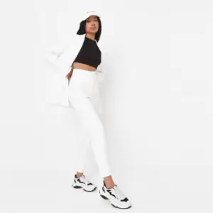 Image of Missguided Cigarette Trouser - White