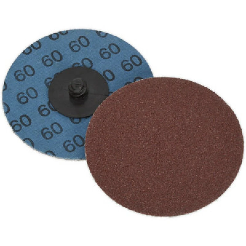 Image of Loops 10 PACK - 75mm Quick Change Mini Sanding Discs - 60 Grit Aluminium Oxide Sheet Multi